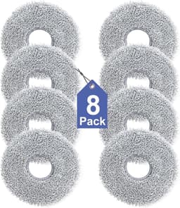 8 Stuks Dweilpads geschikt voor Dreame L10s Pro Ultra, L10s Pro Ultra Heat, L10s Ultra Gen 2 met grof haren - Stofzuiger onderdeel - Dweilpads — thumbnail 1