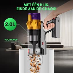 Fukstern Steelstofzuiger Draadloos – 75KPa Krachtige Zuigkracht – Tot 60 Min Accuduur – 3 Zuigstanden - Anti-Klit Vloerborstel – 7-voudig HEPA-Filtersysteem – 2L Stofreservoir – Groen Licht & Hygiënische Reiniging – Paars — thumbnail 4