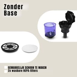 DYNA® Steelstofzuiger met snoer - Steelstofzuiger - Stofzuiger - Zwart/Blauw - 112cm x 25cm x 58cm — thumbnail 5
