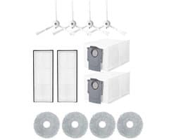 12-delige accessoire set Geschikt voor Roborock Q Revo/P10 robotstofzuiger, vervangingsonderdelen Geschikt voor 4 doeken + 2 stofzakken + 4 zijborstels + 2 filters, accessoiresets Geschikt voor stofzuigers, accessoires (4 beoordelingen)