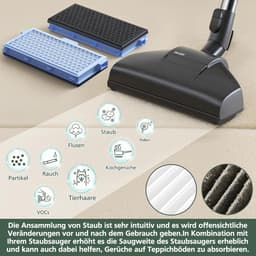 3 stucks Filter voor Miele [Compact C1 & C2 - Complete C2 & C3 - S8340] - Vervangfilters Compatibel met Miele stofzuigers S4000 - S5000 -S6000 — thumbnail 2