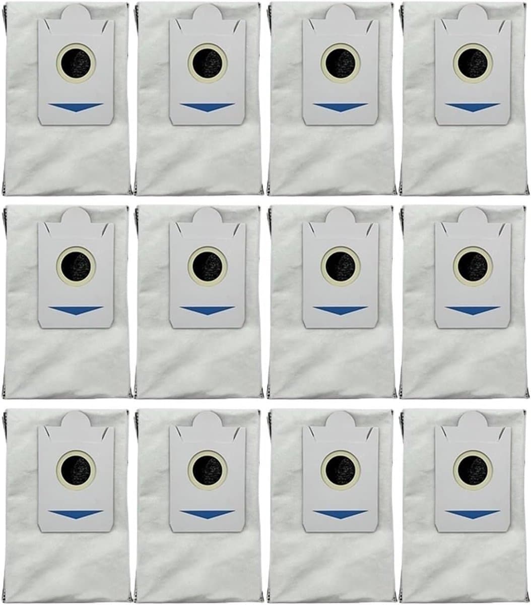 12 stofzuigerzakken Geschikt voor voor de Ecovacs T30S / T30S PRO / X5 Omni / Deebot X2 Omni / X2 Pro robots - Stofzuigeraccessoires - Stofzuigerzakken — afbeelding 1