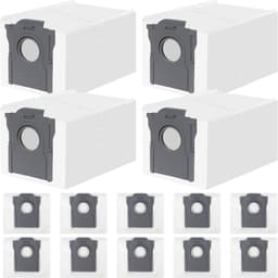 14 stuks stofzakken, compatibel met Dreame L10/L10s/L20/X20/X30/X40/X50/L40/L50 Ultra, Mova P10/E30/P50/V50 Ultra, 3,2 l grote capaciteit, 4-laagse filterstructuur, voor Dreame stofzuigerzakken — thumbnail 1