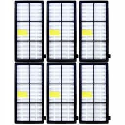 Sillar 6x Stofzuigerfilter - HEPA-filter voor Robotstofzuiger - geschikt voor iRobot Roomba Serie 800 900 – vervangingsfilter voor modellen 966, 971, 975, 980, 981 — thumbnail 1