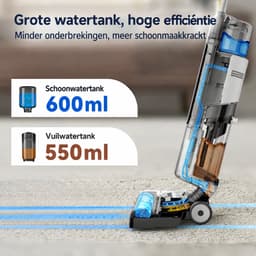 Jurrys Stofzuiger - Dweil - Steelstofzuiger - Elektrisch - 3-in-1 - Nat en droog - Zelfreinigend - Afmeting 335×28.5×69 cm — thumbnail 4