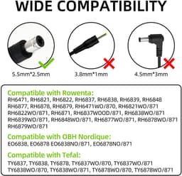 Oplader - 24 V - 0,75 A - voor stofzuiger — thumbnail 3