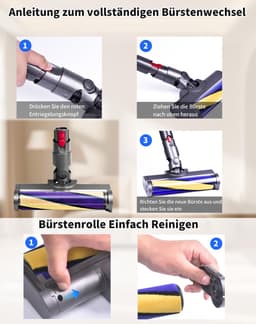 Stofzuigerborstel - LED-verlichting - Voor harde vloeren — thumbnail 5