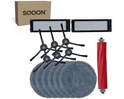 SQOON® vervangingsset geschikt voor Roborock Qrevo serie - 15-delige onderhoudskit voor robotstofzuigeronderhoud