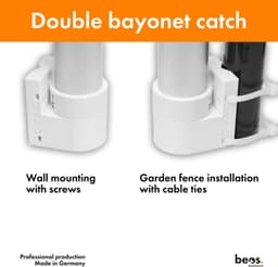 Muurbevestiging Flexibel - Wandbeugel - Beugelfles - Antenne - Compatibel met Ecovacs - Kunststof UV-bestendig - Beugel — thumbnail 2