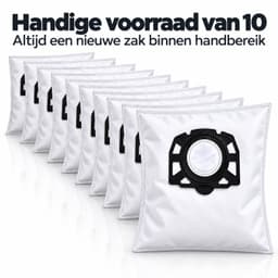 Montzys® Stofzuigerzakken Geschikt voor Kärcher WD3 & WD2 Plus - 10 Stuks - Stofzuiger Zakken - Geschikt voor Karcher Nat- en Droogzuiger — thumbnail 5