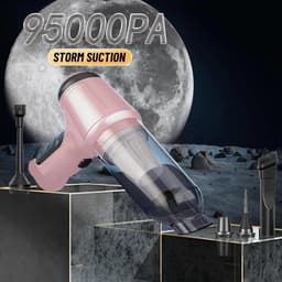 Draagbare Stofzuiger - Handstofzuiger Auto - Auto Interieur Reinigen - Sterke Zuigkracht - 500 Gram - Grijs — thumbnail 3