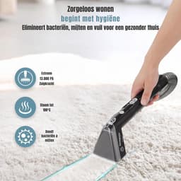 QORA® Tapijtreiniger machine - Tapijtreiniger - Tapijtreiniger apparaat - Zwart - ‎32cm x 19cm x 32cm — thumbnail 3
