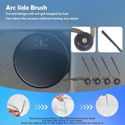 Vervangende accessoireset voor Roborock Saros 10R, Saros 20, Qrevo Edge 2, Qrevo CurvX, Qrevo Curv 2 Pro robotstofzuiger – 1 hoofdborstel, 4 zijborstels, 4 HEPA-filters, 4 doeken, 4 stofzakken — thumbnail 5