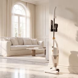 AG3500 Steelstofzuiger - Zonder Zak - 600W - Sterke Zuigkracht - Vacuum Cleaner - 3-in-1 Snoerstofzuiger - HEPA Filter - Vacuum Cleaner -LED Verlichting - Handstofzuiger - Lichtgewicht - Kruimeldief - Geschikt voor Dierenharen - Wit — thumbnail 2