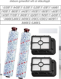 Set van 4 Vervangende Multi-Surface Borstelrolfilters voor Bissell CrossWave Stofzuigers, Geschikt voor Nat en Droog Gebruik — thumbnail 5