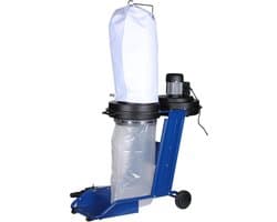 Stofafzuiger - Houtstofcollector - Werkplaats Reinigen - 550W Motor - 65 Liter Zak - Grijs