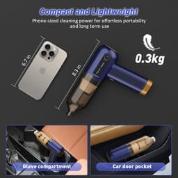Kruimeldief draadloos - Handstofzuiger - Autostofzuiger - Vuilopvang — thumbnail 2