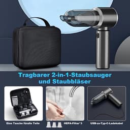 Kruimeldief draadloos - Handstofzuiger - Autostofzuiger - Filter — thumbnail 2