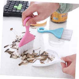 Schoonmaakborstel Stoffer Set - Bezem Blik - Bureau Opruimen - Compact Ontwerp - 65 Gram - Willekeurig — thumbnail 5