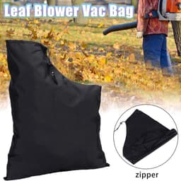 Bladzuiger zak - Opvangzak tuingereedschap - Tuinonderhoud - Waterdicht Oxford materiaal - 44 x 60 cm - Zwart — thumbnail 1