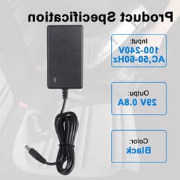 29V Oplader Geschikt voor Draadloze Stofzuigers, Air Force Modellen en Accessoires, Hoogwaardige Vervangingsadapter — thumbnail 5