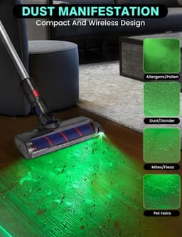 Allecto - LED Stofdisplay Lamp voor Stofzuigers - Ontdek Microscopisch Stof en Dierenharen — thumbnail 5