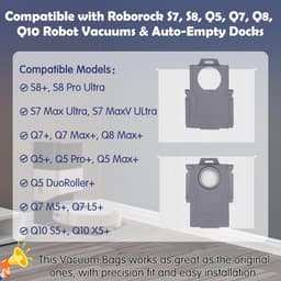 10 Stuks Stofzakken voor Roborock S8+/S8 Pro Ultra/S7 MaxV Ultra/Q7 M5+/L5+/Max+/Q8 Max+/Q5 Pro+/Q5 Max+/Q10 S5+/X5+ Stofzuiger -Reservezak - Accessoires - Stofzuigerzakken — thumbnail 3