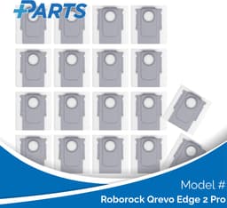 Roborock Qrevo Edge 2 Pro Stofzakken (18 Stuks, Plus.Parts® alternatief voor 8.02.0239) — thumbnail 1