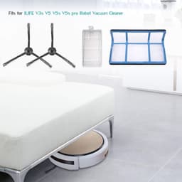 Vervangende onderdelen set - geschikt voor ilife V5 - V5s - V3 - V3s - V5pro - V50 - V55 - X5 - Vervangingsfilterset - robotstofzuigeraccessoires - Inclusief twee filters, een zijborstel en een reinigingsborstel - 18 stuks — thumbnail 3
