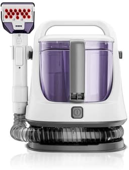 Multifunctionele draagbare tapijtreiniger – Bekledingsreiniger – Diep reinigende shampooier – 12 kPa zuigkracht – 650 W vermogen – Compact ontwerp – Voor tapijt, meubels en auto – Eenvoudig onderhoud – 1400 ml watertank – 1200 ml vuilwatertank — thumbnail 1