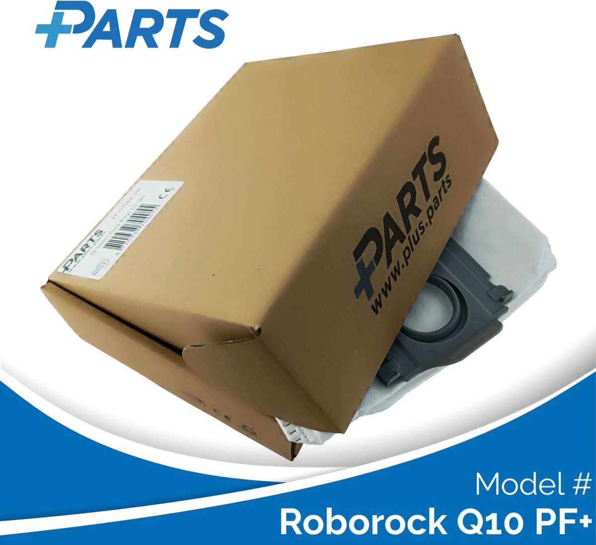 Roborock Q10 PF+ Stofzakken (4 Stuks, Plus.Parts® alternatief voor 8.02.0132) — afbeelding 1