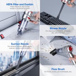 Lexium Kruimeldief snoerloos – Kruimeldief met steel – Nat&Droog – Handstofzuiger – Extreme zuigkracht – Kruimeldief snoerloos – Kruimelzuiger – Jouw ultieme schoonmaakpartner – Kruimelzuiger – Autostofzuiger – Handstofzuiger - Draadloos — thumbnail 4