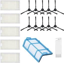 Vervangingsset compatibel met ILIFE V3, V3s, V5, V5s, V5s, Pro, V50, X5 en Medion MD18500, MD18501, MD16192, MD18600, filterset met filters, borstels en primaire filters — thumbnail 1