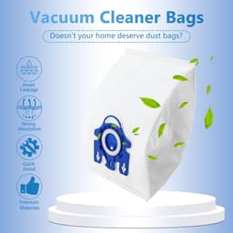 Geschikt voor 10 stuks 3D Airclean-zakken ter vervanging van Miele GN-stofzuigerzakken, geschikt voor Miele Classic C2 C3 S2 S5 S8 S400-serie met motorbeschermingsfilters, AirClean-filters — thumbnail 3