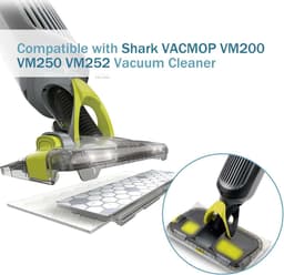Geschikt voor 20 stuks dweilpads navullingen compatibel met Shark VacMop, dweilpads voor Shark Vac mop VM252 VM251 VM200 VM200C VM190 VM252C QM250 VM250 VC205 hardhouten vloer stofzuiger, wegwerpreinigingspads — thumbnail 2