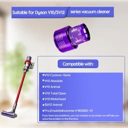 Allecto Premium - Vervangende Filters HEPA Filter 2 stuks voor Draadloze Stofzuiger - Stofzuiger Accessoires met Reinigingsborstel - Wasbaar - Geschikt voor Dyson V10 SV12 - Animal Absolute — thumbnail 2