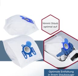 20x Originele Vervangingszakken MSM 10 – 5-laags Hygiënezakken met Microfilter voor Miele C3 Serie — thumbnail 1