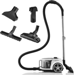 ETA Stormy Home Stofzuiger zonder Zak met Opzetstukken – ECO-motor, HEPA 13 Filter en 360° Draaibaar - Actieradius 9 Meter – 2,2 Liter – Zwart — thumbnail 1