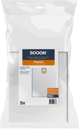 SQOON® Stofzuigerzakken PRO Geschikt voor Festool CTL-26 / CTL-36 HF – 5 Stuks — thumbnail 2