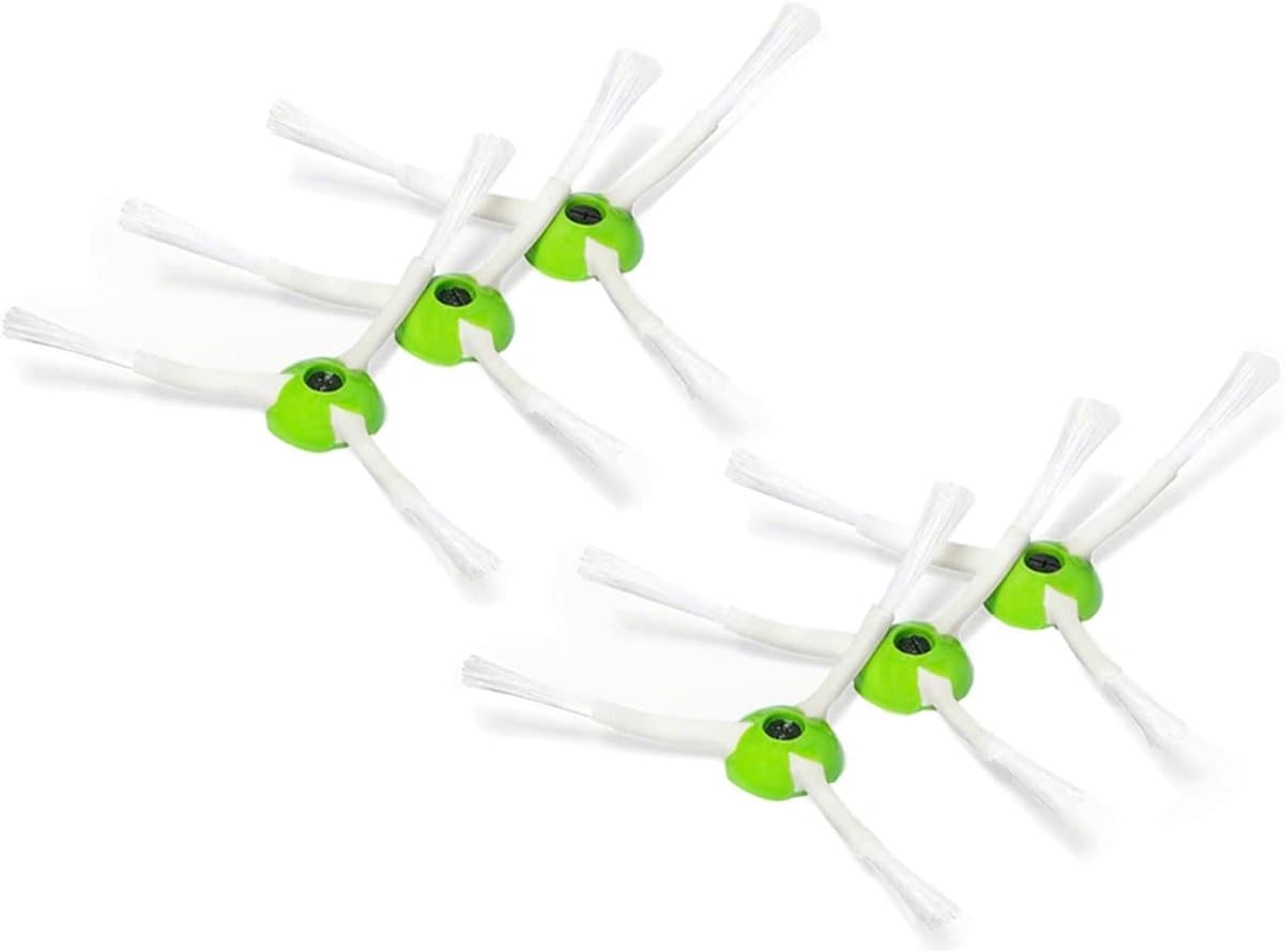 6 stuks Randborstel voor iRobot Roomba - Compatibel met i, j, e & Combo i/j Serie - Schoonmaakaccessoire voor i3+ t/m i8+, j5+ t/m j9+, e5/e6/e7 (3 cm) — afbeelding 1