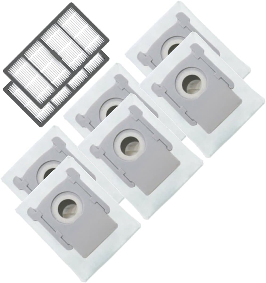 2x Filter, 6x Stofzuigerzakken accessoires / onderdelen set geschikt voor iRobot Roomba s9+ — afbeelding 1