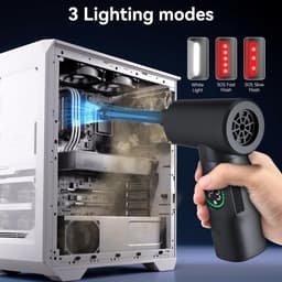 Geschikt voor 100000 RPM Persluchtblazer, Krachtige Elektrische Stofzuiger, 3 Snelheden 7500 mAh, voor Toetsenbord Muis PC, Auto, Bank, Huis voor PC Huisdieren — thumbnail 3