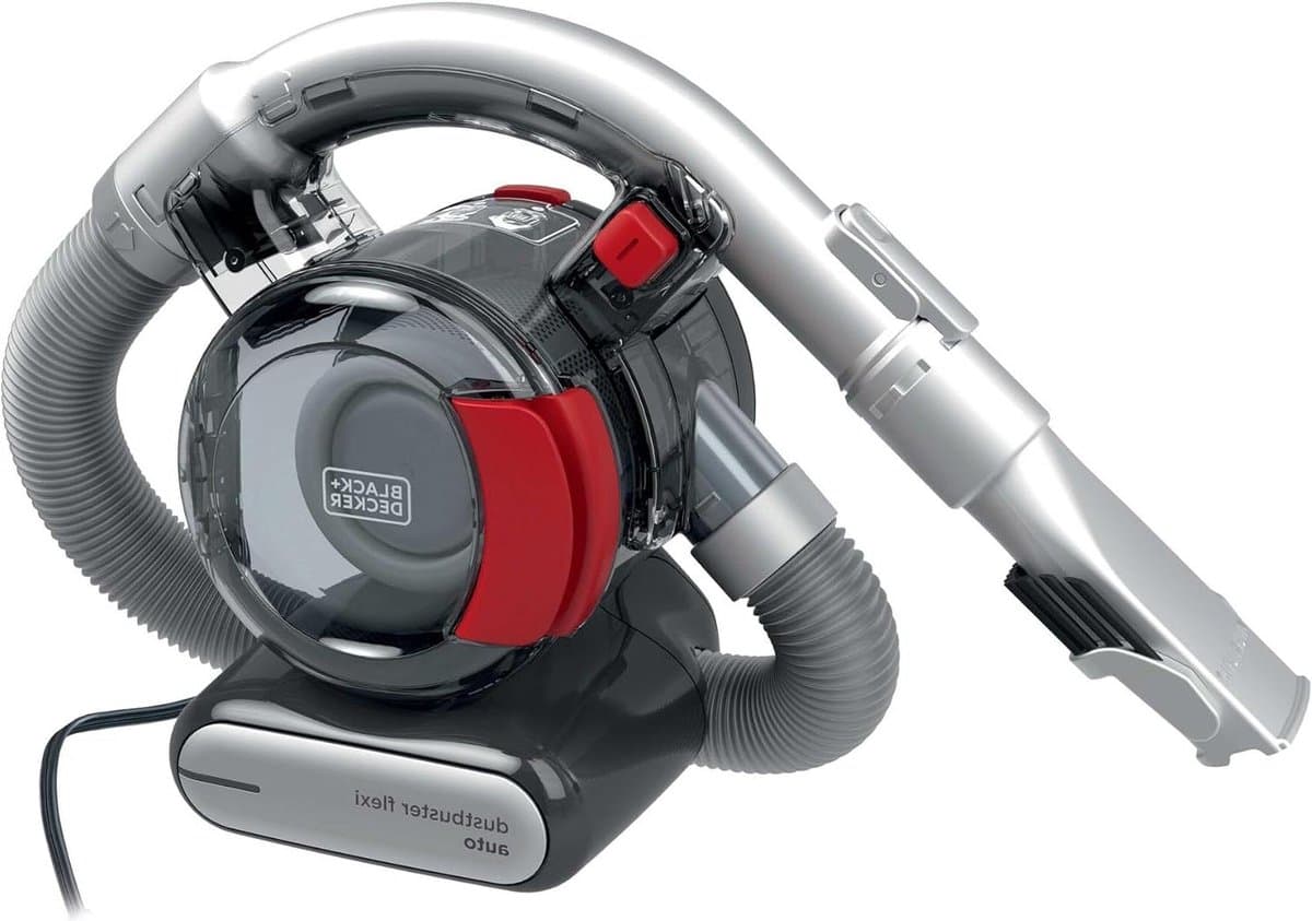 12V Auto Dustbuster Zwart/Grijs/Rood — afbeelding 1