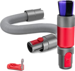 Krasvrije stofborstel + flexibele verlengslang Geschikt voor Dyson V7 V8 V10 V11 V15 Outsize stofzuiger, zachte borstel voor het verwijderen van stof, snoerloze stofzuiger vervangende onderdelen — thumbnail 1