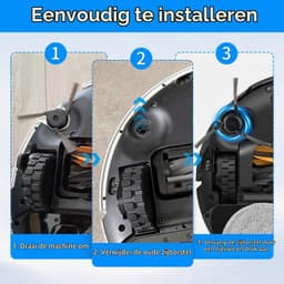 Zijborstels voor Dreame L40s Pro Ultra - 4 Stuks - Grijs — thumbnail 2