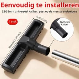 35 mm stofzuigerborstel, universele vloerzuigmond, stofzuigeropzetstuk, stofzuigermondstuk, zuigmond voor harde vloeren, compatibel met /////// — thumbnail 3