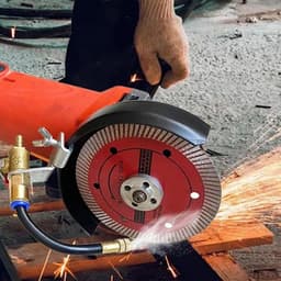 Stofverwijderaar Watersproeier - Snijmachine Vernevelaar - Stof Onderdrukken - Flexibele Aluminium Buis - 17.7 cm - Veelkleurig — thumbnail 2