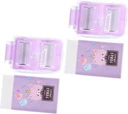 Mini Gum Verzamelaar - Rolgummetjes Schoonmaker - Bureau Opruimen - Lichtgewicht Draagbaar - 5 x 3 x 2 cm - Violet — thumbnail 1