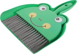 Mini Stofzuiger en Borstelset - Kleine Bezem - Bureau Reinigen - Compact Clip Ontwerp - 18 x 23 cm - Groen — thumbnail 1
