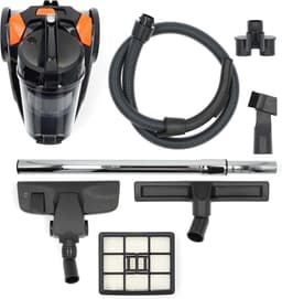 Nedis Zakloze Stofzuiger - Zakloos - 700 W - Stof capaciteit: 3.0 l - Combi-Borstel - Actieradius: 8.50 m - HEPA-luchtfilter - Antraciet / Oranje / Zwart — thumbnail 5